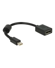 Delock DisplayPort-Adapter DisplayPort W bis Mini M 21 cm 1.2 Schwarz (65554)