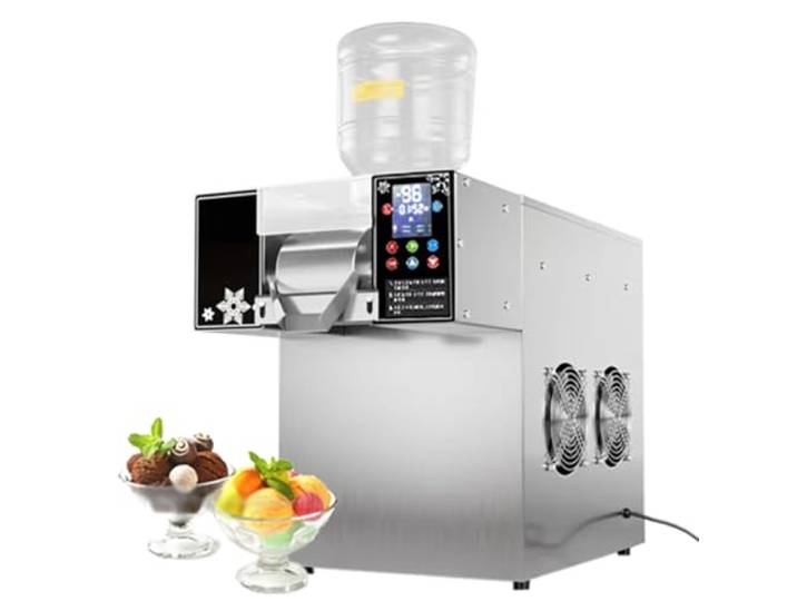 RayGenius Schnee-Eiscreme-Maschine Schnee-EIS-Rasiermaschine Schnee-Flocken-EIS-Maschine Korea Bingsu-Maschine Schnee-Flocken-EIS-RasiergeräT,Mechanical-60KG