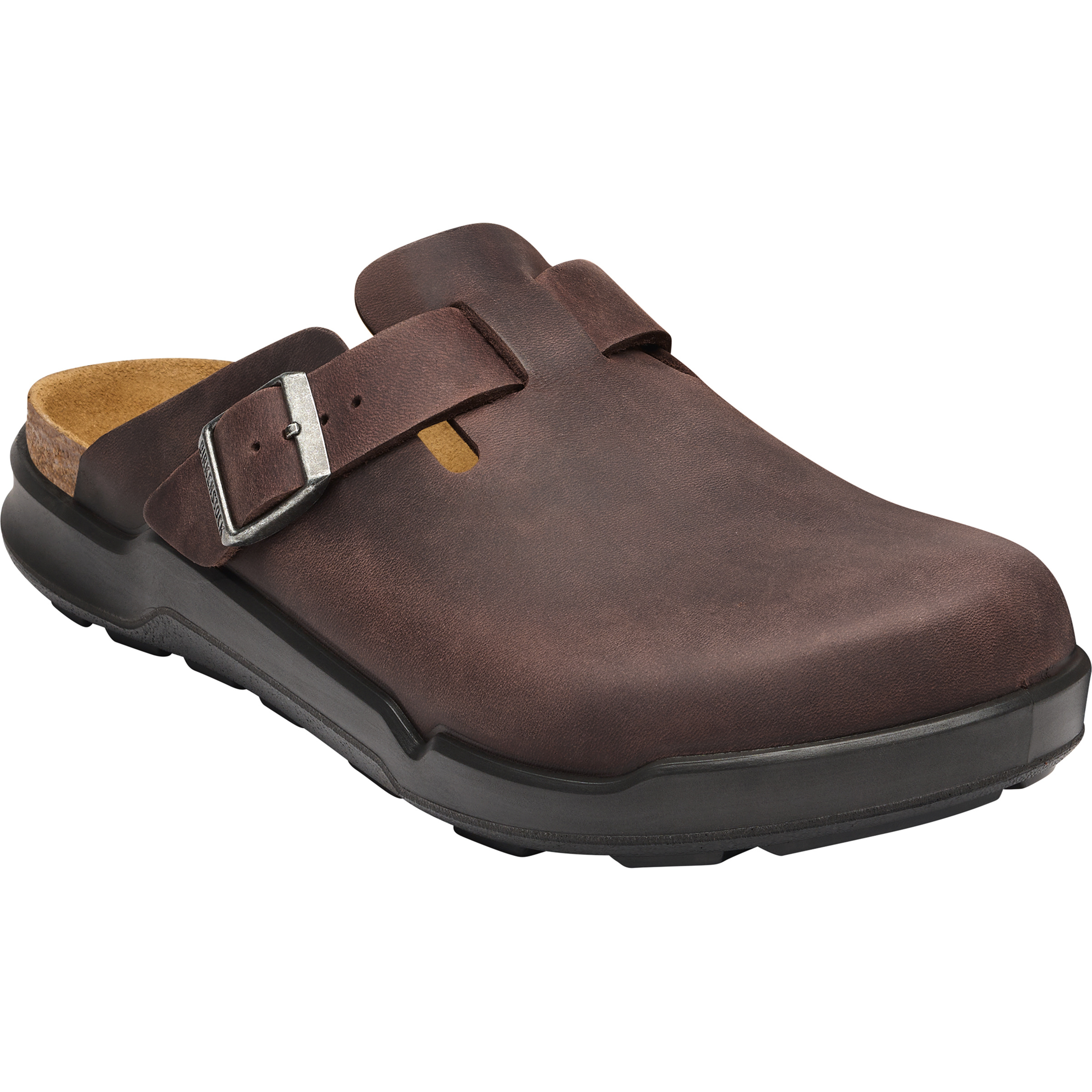 Birkenstock Boston Crosstown Oiled Leather Regular Sandale Herren Sandalen braun Größe 46 Lifestyle