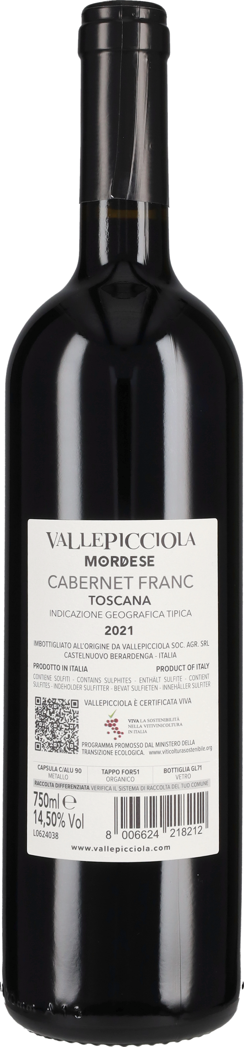Cabernet Franc 'Mordese' Vallepicciola 2022