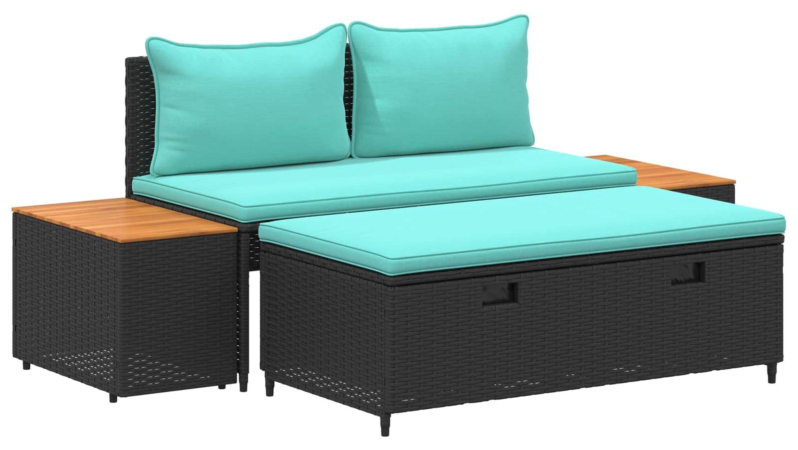 Outdoor-Sofagarnitur 4 -Seater 4 pcs 55 x 30 x 39 cm