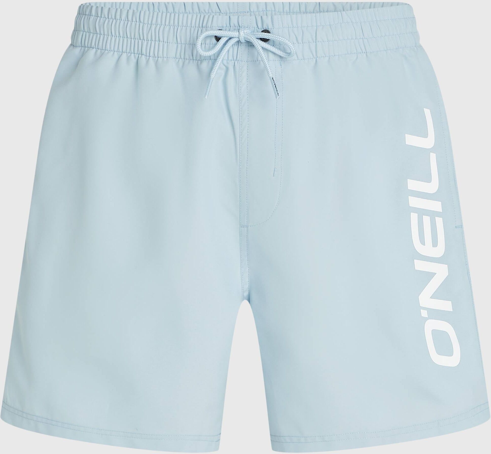 Badeshorts O'NEILL "O'NEILL LOGO 16'' SWIMSHORTS", Herren, Gr. M, N-Gr, blau (spindle), Obermaterial: 100% Polyester, Badehosen Badeshorts, mit Seiten- und Gesässtaschen spindle M, N-Gr