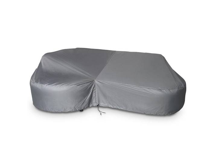 Idimex Abdeckhaube Sorrento grau, Grau, Mode, 225x73x143 cm, Gartenzubehör, Abdeckung für Gartenmöbel