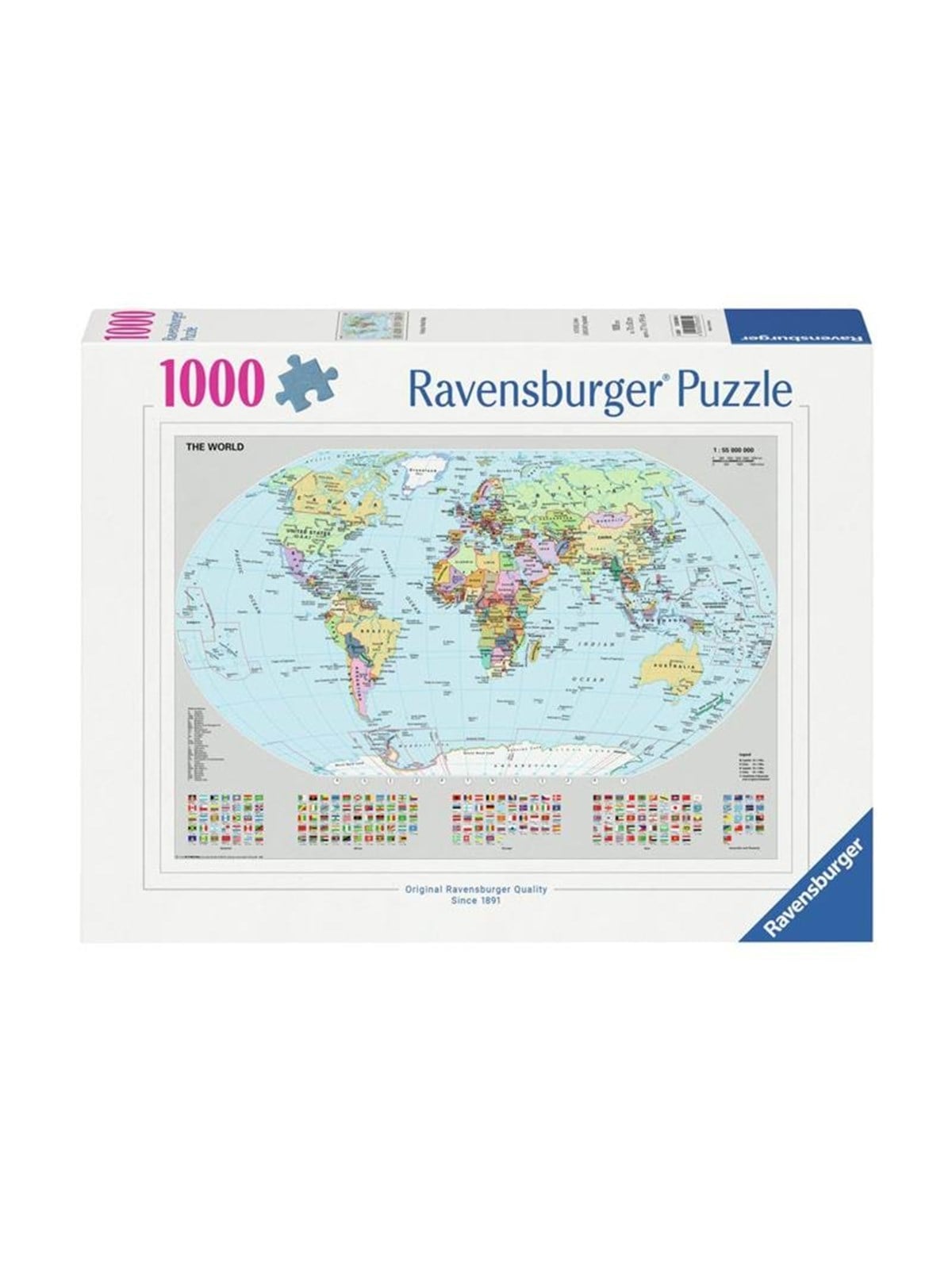 Ravensburger Jigsaw puzzle Political World Map 1000 pcs.