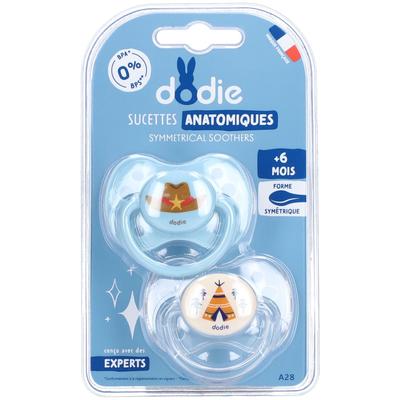 Dodie Anatomisch Silicoon Fopspeen vanaf 6 Maanden 2 St Schnuller
