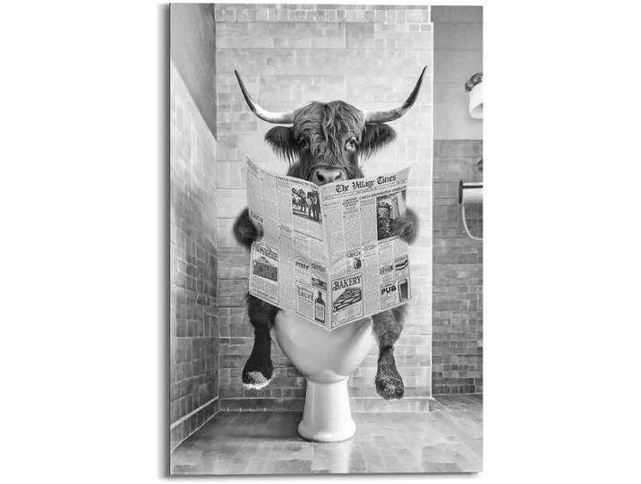 Schilderij Highlander Toilet - 90 x 60 - Hout - REINDERS