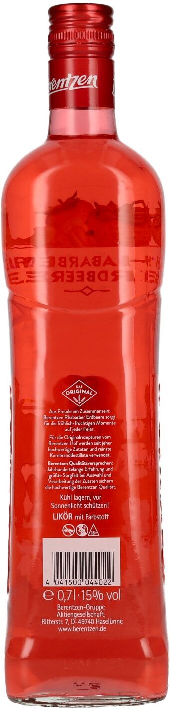 Berentzen Rhabarber Erdbeere 15% Vol. 0,7l