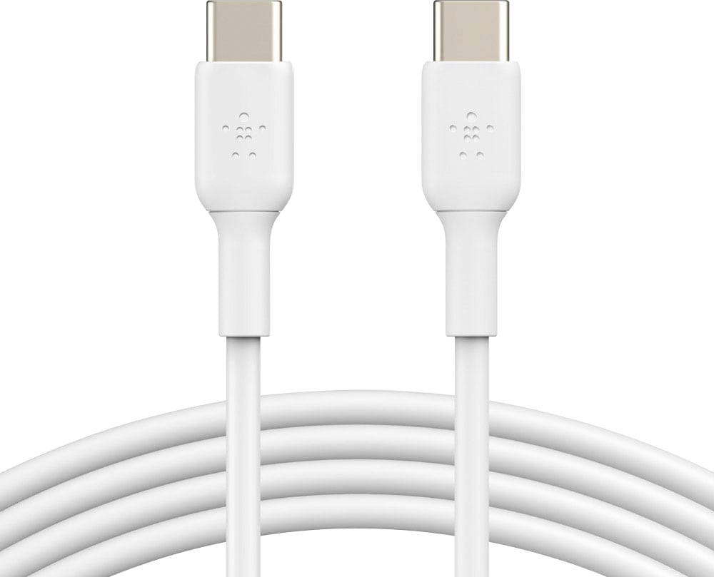 Belkin Smartphone-Kabel "USB-C/USB-C Kabel PVC, 1m", weiß, 100cmcm, Kabel, ummantelt, Smartphone-Kabel