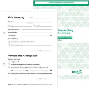 RNK Urlaubsantrag 2916, A5, selbstdurchschreibend, 2 x 40 Blatt