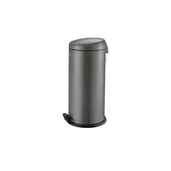 WESCO Abfallbehälter   , grau , Metall,Kunststoff , Maße (cm): H: 60  Ø: 27