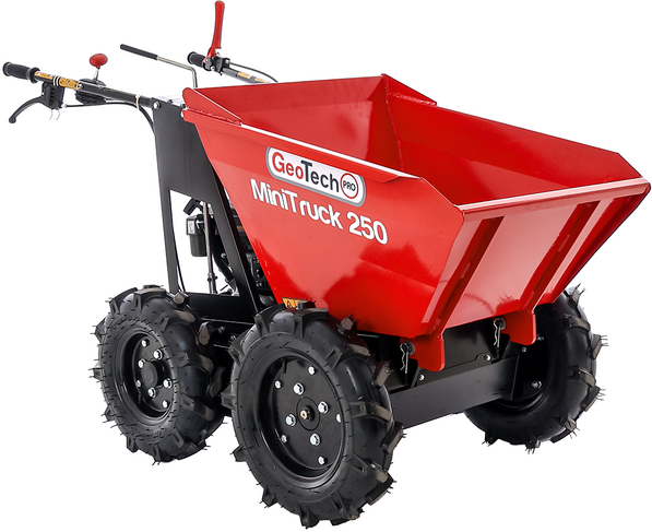 GeoTech Pro MiniTruck 250 - Motorschubkarre 4x4 mit Motor Loncin LC1P65FE-2
