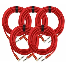 Pronomic Trendline INST-6R Instrumentenkabel 6m rot 5x Set