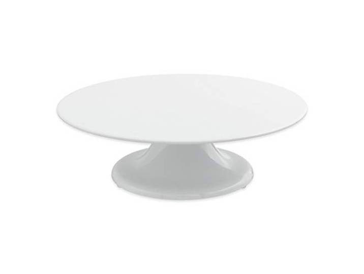 thermohauser Witte melamine taartplaat, rond, diameter 32,0x10,0 cm, met draaibare bodem, kunststof, 588 g