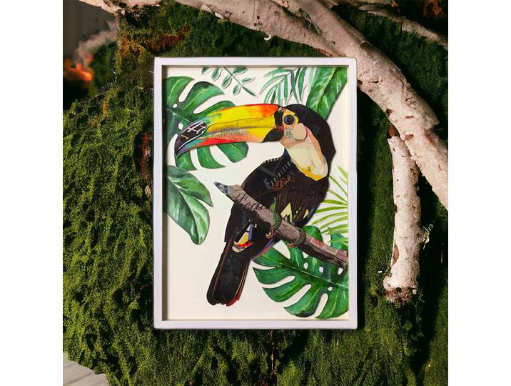 Tableau Décoratif Oiseau tropical
