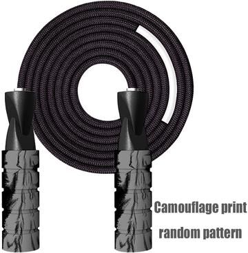Clever Finds Adjustable Speed Jump Rope With Ball Bearings For CrossFit Cardio And Fitness black