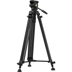 SmallRig AD14 Heavy-Duty Aluminum Alloy Tripod, Höhenverstellbar (Kunststoff, Metall), Stativ, Schwarz