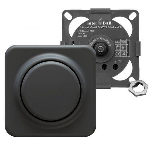 InterBär 8149-000.01 Möbeleinbau-Dimmer Schwarz