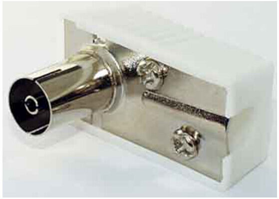 e+p Raccord coudé coaxial KW 5 S blanc à visser (000237500000)