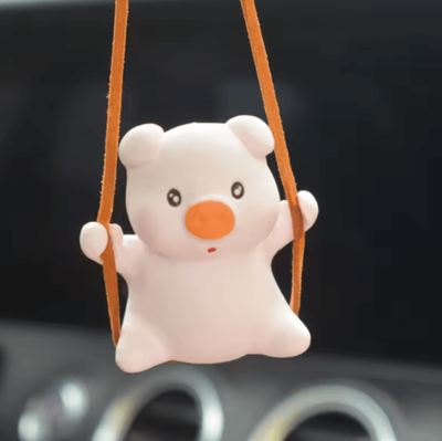 Inspire Curations Cute Swing Duck Car Rearview Mirror Hanging Ornament l