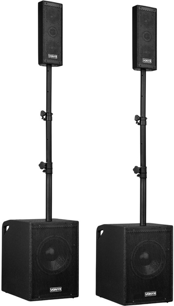 Sistema Som Amplificado Bluetooth/USB/SD/Microfone 1050W (VX1020BT 2.2) - VONYX