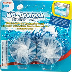 Reinex WC-Duftspüler 442, WC-Deofresh, Blauspüler, für Spülkasten, 2 Stück