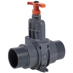 KSB Absperrschieber PVC DN 100, PN 1, mit Anschlussstutzen