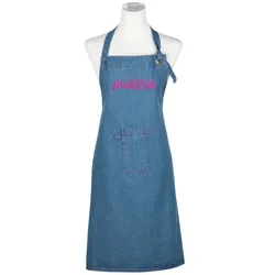 pad Denim Küchenschürze 80x70cm glücklich pink