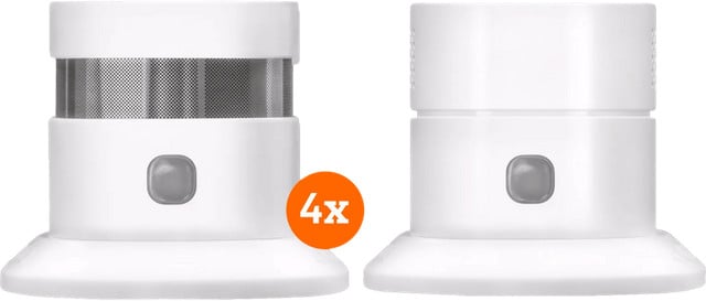 KlikAanKlikUit ZSDR-850 Rookmelder 4-pack en Koolmonoxidemelder