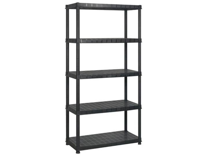 SALE 2025 Meuble Étagère commercial MOOD - Étagère de rangement à 5 niveaux Noir 183x45 7x185 cm Plastique Chill810731
