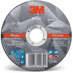 3M Silver Cut-Off Wheel Trennscheibe, 75 mm, 1,0 mm, 10 mm, T41, 51767