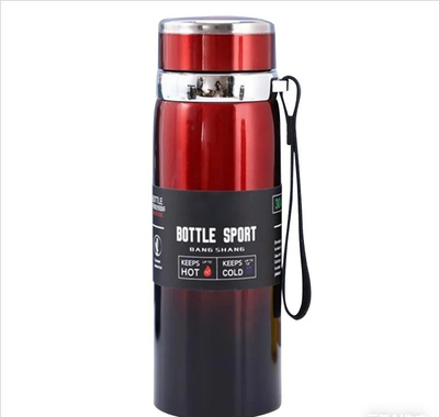 Uplifted Trends Stainless Steel Thermal Water Bottle Vacuum Insulated Thermos For Hot & Cold Drinks red