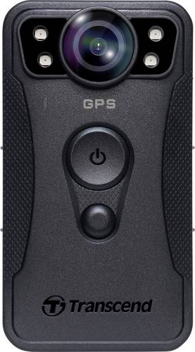 Transcend TS128GDPB40A Bodycam Spritzwassergeschützt, GPS, Interner Speicher