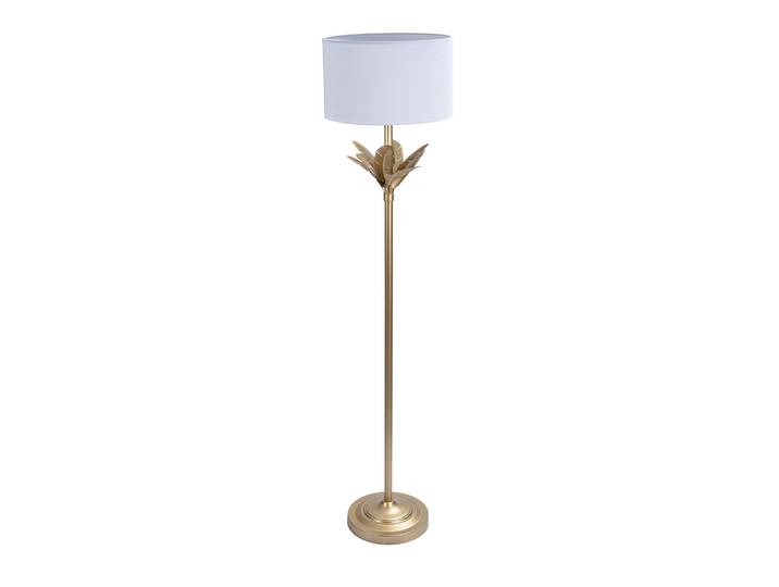 Lampe Palmenblatt Weiss-Gold