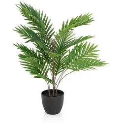 bümö plants Areca Kunstpflanze - Täuschend echte Goldfruchtpalme, geruchlose Premium Kunstblume für lebendiges Ambiente - authentische, künstliche