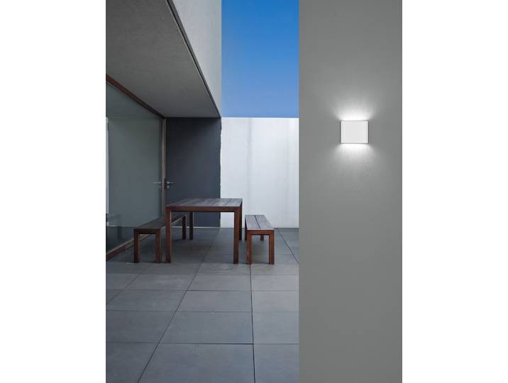 Außenwandleuchte Soho 12 x 9cm Weiß/Weiß