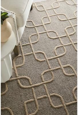 Grand Bazaar Wallace Hand Tufted Trellis & Lattice Transitional Area Rug