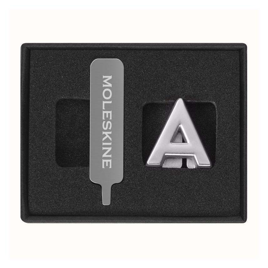 Moleskine Pin Buchstabe A Silber (Kein Einband) (In Catalogue NOOS)