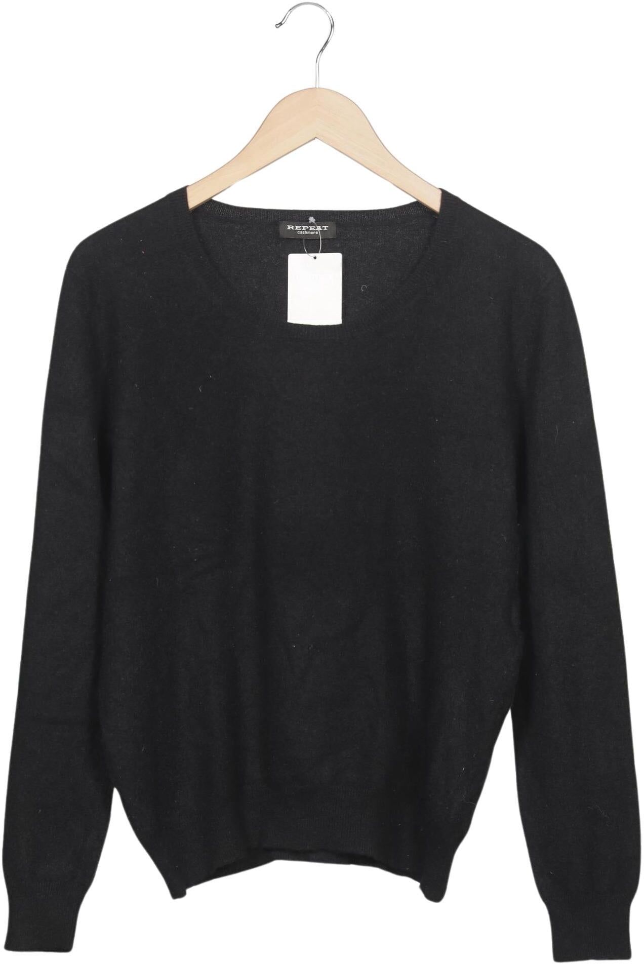 Repeat Damen Pullover, Schwarz, Gr. EU 44, Kaschmir - Second Hand