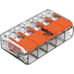 WAGO Compact-Verbindungsklemme 5-Leiter bis 4qmm 221-415