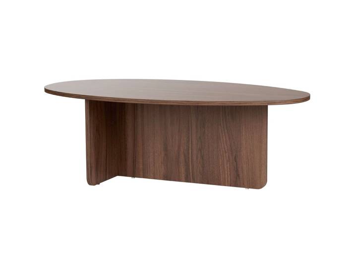 Salontisch Georis Nussbaum 100 Prozent Melaminbeschichtete Kiefer B 120 T 65 cm - Material: 100% Melaminbeschichtete Kiefer - Salontisch