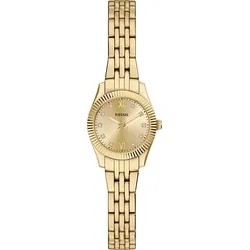 Fossil Quarz / 3 Zeiger Scarlette ES5474 - goldfarben - LESS THAN 22mm