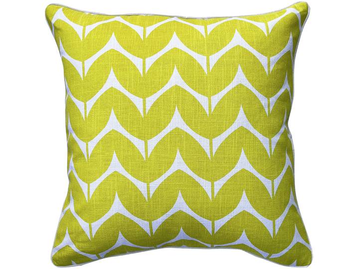 Zierkissen Tropical Feeling gelb Baumwolle B 45 T 45 cm