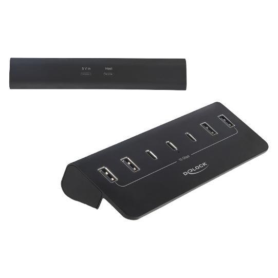 Delock Hub (Thunderbolt, USB-A, USB-C, 7 Ports) (64283)