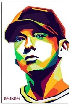 Uplift Treasures Eminem Rap Star Canvas Poster Wall Art 10 11.81 15.75 In Noframe