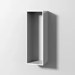 Sanipa Cubes Regalmodul offen, Breite 35 cm, Weiß-Glanz, CU10478 CU10478