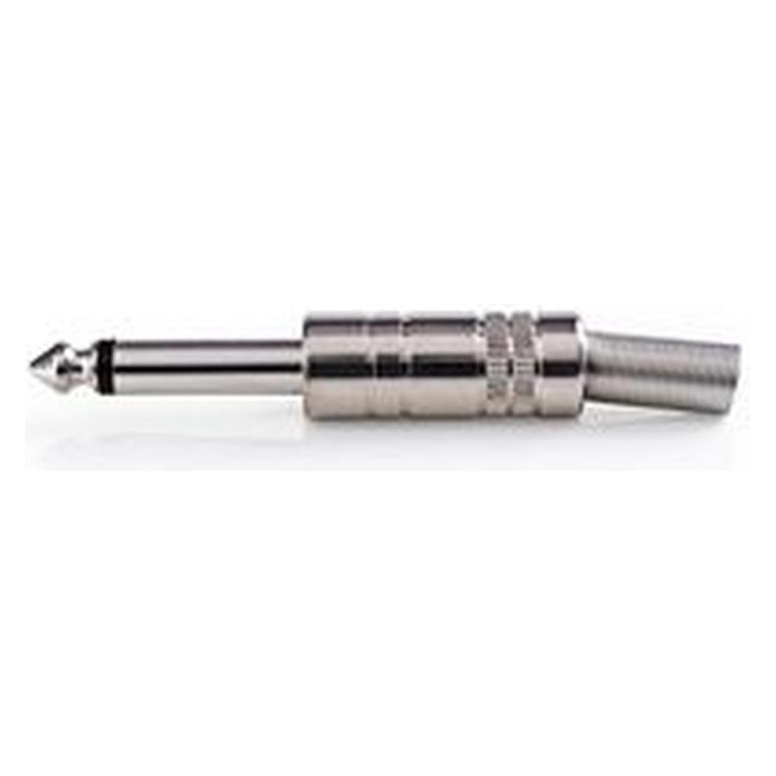 Nedis Audio-Anschluss - gerade - Stecker - Vernickelt - Lot - 6.8 mm - 25 Stück - Metall - Silber (6.3mm Klinkenkabel) (CAVC23980ME)