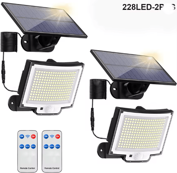 Inspire Essentials UltraBeam Solar Motion Flood Light With Remote Control d