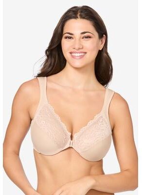 Plus Size Women's Glamorise® Front-Close Underwire Bra 1245 by Glamorise in Cafe (Size 36 B)