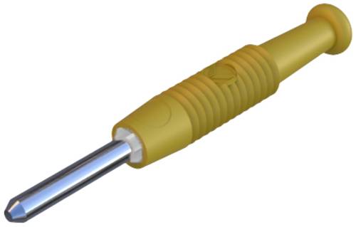 Hirschmann Test & Measurement CO MST 3 Miniatur-Bananenstecker Stecker, gerade Stift-Ø: 2mm Gelb