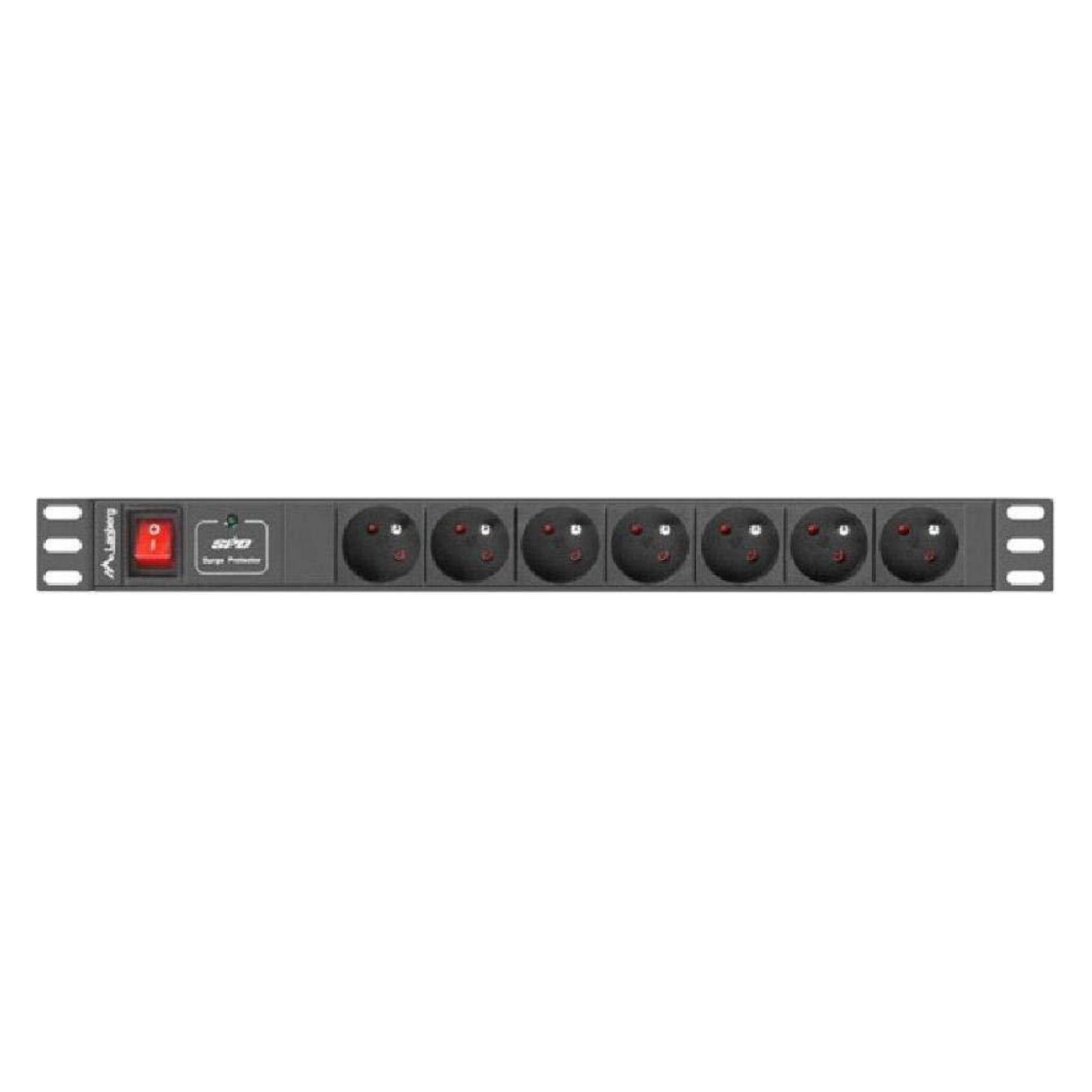 Lanberg PDU-07E-0200-BK PDU 1U 1 (PDU-07E-0200-BK)